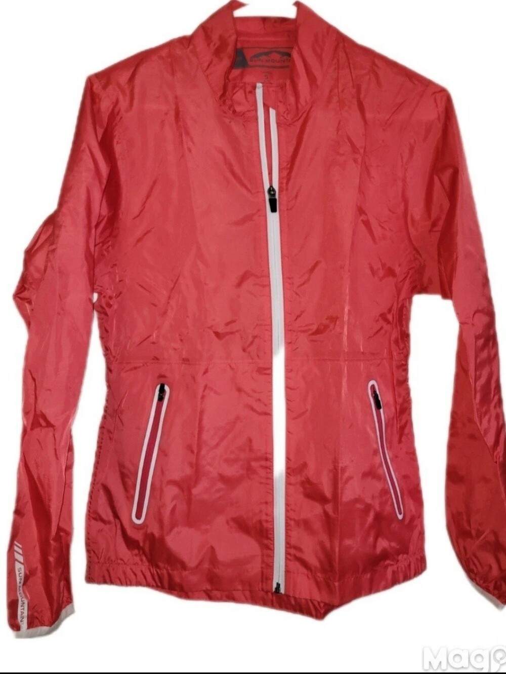 Sun Mountain Monsoon Rain Gear Women's Small Red Lightweight  Full Zip Jacket